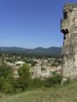 CRUAS, view fron the abbey castle